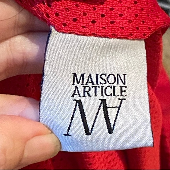 MAISON ARTICLE Men Red Shorts Size XL - Picture 7 of 9